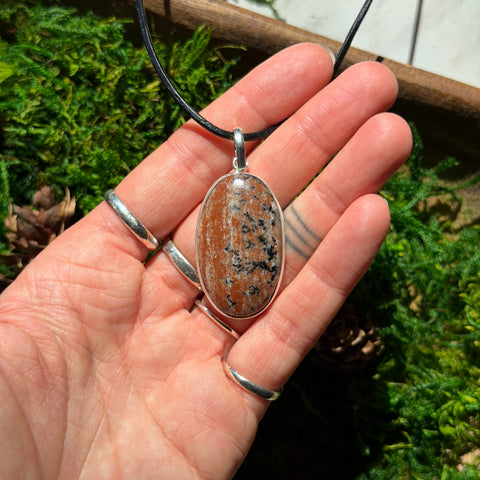 Ravenstone Cheetah Agate Necklace "Billie"