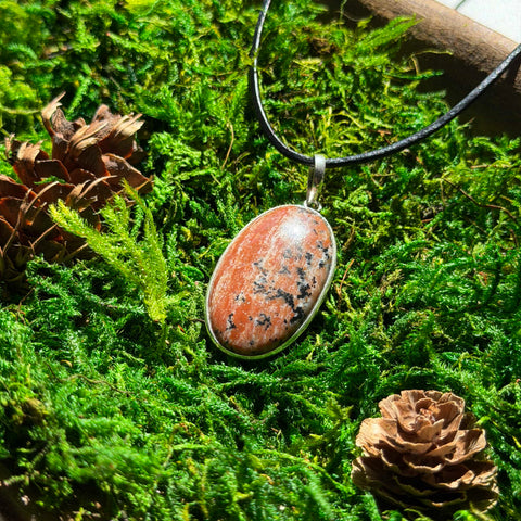 Ravenstone Cheetah Agate Necklace "Billie"