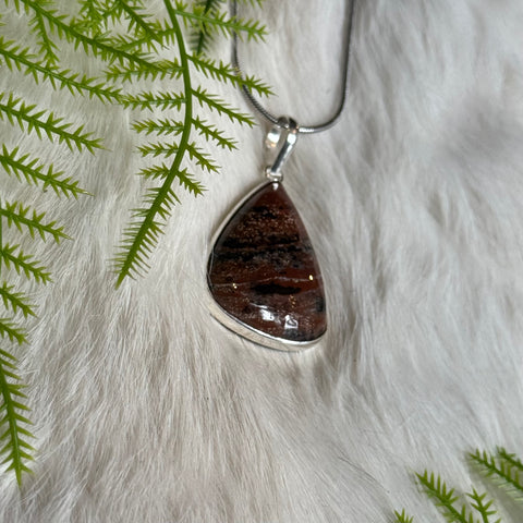 Ravenstone Cheetah Agate Necklace "Kellie"