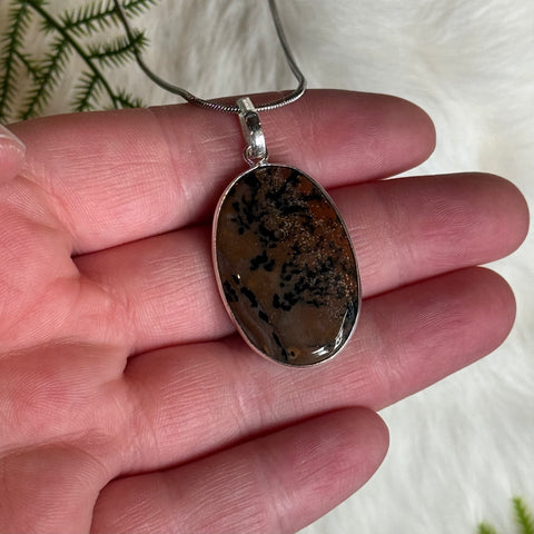 Ravenstone Cheetah Agate Necklace "Vince"