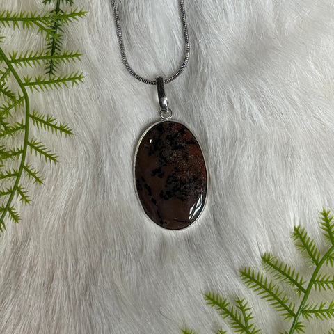 Ravenstone Cheetah Agate Necklace "Vince"