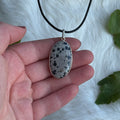 Ravenstone Dalmatian Jasper Necklace "Bo"