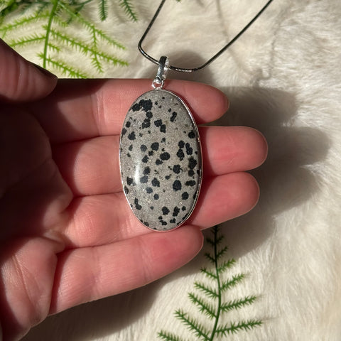 Ravenstone Dalmatian Jasper Necklace "Meghan"