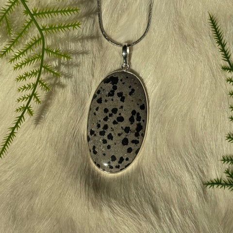 Ravenstone Dalmatian Jasper Necklace "Meghan"