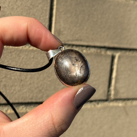 Ravenstone Hypersthene Necklace "Louise"