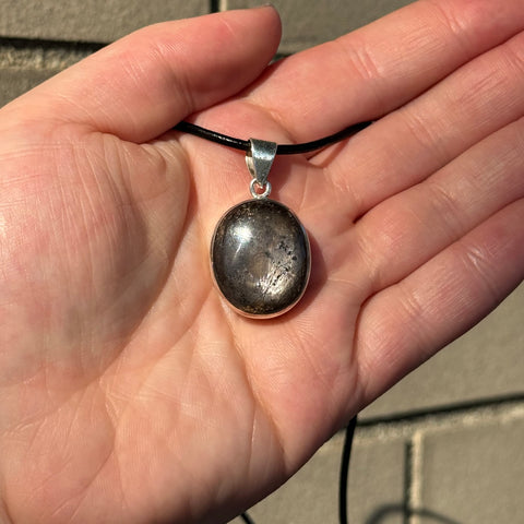 Ravenstone Hypersthene Necklace "Louise"