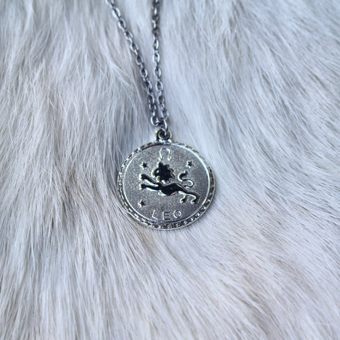 Ravenstone Leo (July 23 – August 22) The Silver Zodiac Necklace