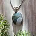 Ravenstone Moss Agate Necklace "Alejandra"