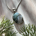 Ravenstone Moss Agate Necklace "Alejandra"