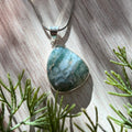 Ravenstone Moss Agate Necklace "Audrey"