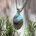 Ravenstone Moss Agate Necklace "Audrey"