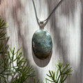 Ravenstone Moss Agate Necklace "Blakely"