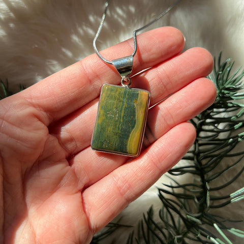 Ravenstone Ocean Jasper Necklace "Adalynn"