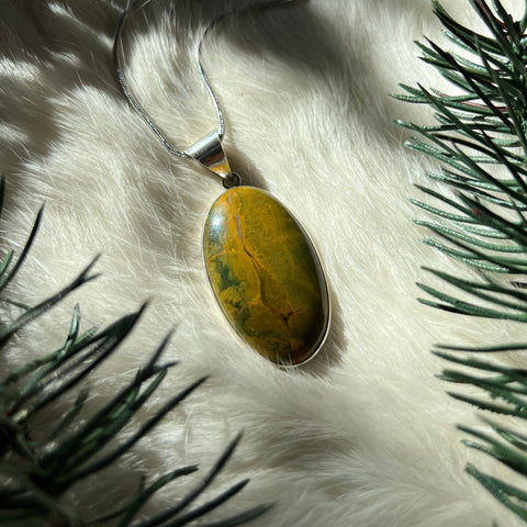 Ravenstone Ocean Jasper Necklace "Sloane"