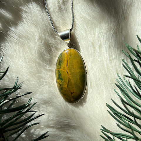 Ravenstone Ocean Jasper Necklace "Sloane"