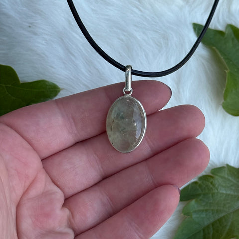 Ravenstone Prehnite Necklace "Lydia"