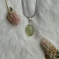 Ravenstone Prehnite Necklace "Rikki"