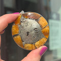 Ravenstone Pyritized Ammonite Necklace "Amanda"