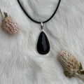 Ravenstone Rainbow Obsidian Necklace "Carrie"