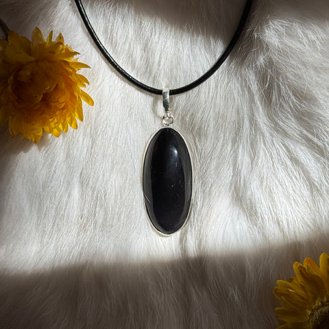 Ravenstone Rainbow Obsidian Necklace "Harriet"