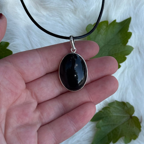 Ravenstone Rainbow Obsidian Necklace "Melissa"