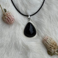 Ravenstone Rainbow Obsidian Necklace "Pam"