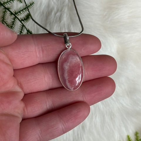 Ravenstone Rhodochrosite Necklace "Susie"