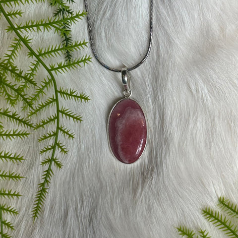 Ravenstone Rhodochrosite Necklace "Susie"