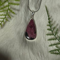 Ravenstone Rhodonite Necklace "Eileen"