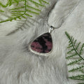 Ravenstone Rhodonite Necklace "Laine"