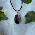 Ravenstone Rhodonite Necklace "Lily"
