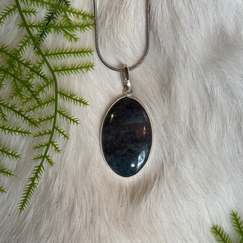 Ravenstone Ruby Kyanite Necklace "Cheryl"