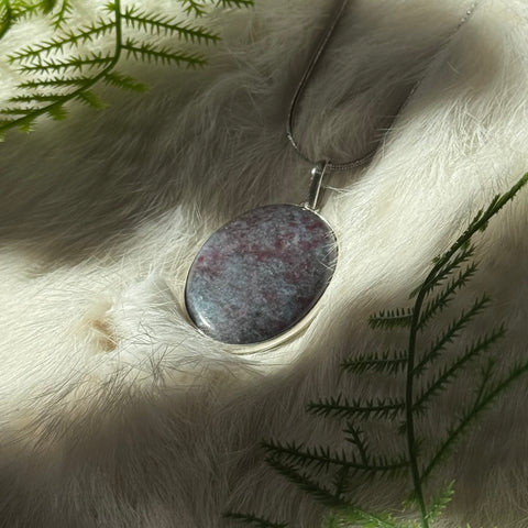 Ravenstone Ruby Kyanite Necklace "Sorrel"