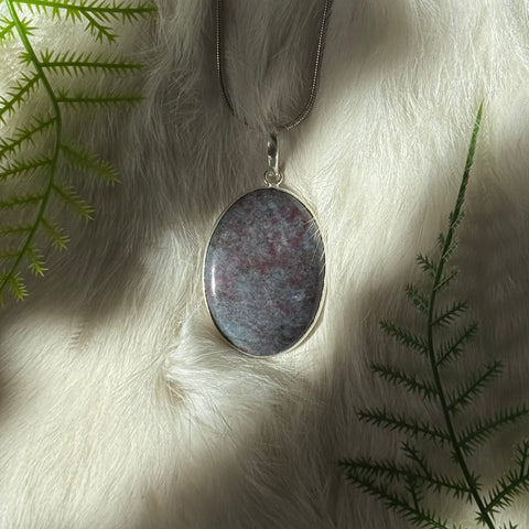 Ravenstone Ruby Kyanite Necklace "Sorrel"