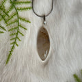 Ravenstone Rutilated Quartz Necklace "Evelyn"