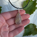 Ravenstone Rutilated Quartz Necklace "Juliana"