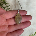 Ravenstone Rutilated Quartz Necklace "Misty"