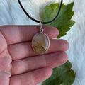 Ravenstone Rutilated Quartz Necklace "Phyllis"