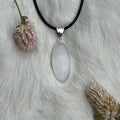 Ravenstone Selenite Necklace "Cal"