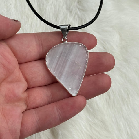 Ravenstone Selenite Necklace "Jack"