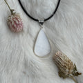Ravenstone Selenite Necklace "Molly"