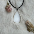 Ravenstone Selenite Necklace "Ruth"