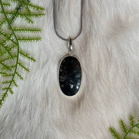 Ravenstone Seraphinite Necklace "Joyce"