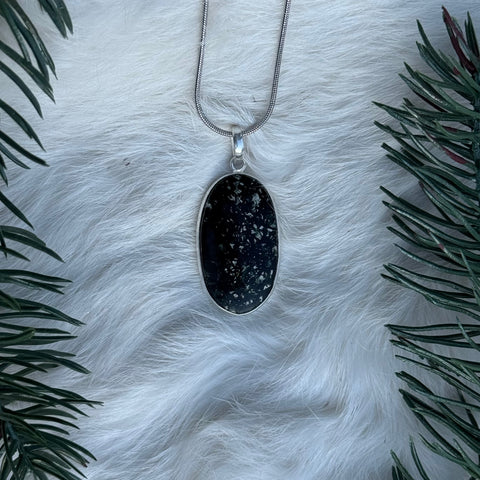 Ravenstone Seraphinite Necklace "Margot"