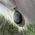 Ravenstone Silver Obsidian Necklace "Archer"