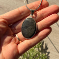 Ravenstone Silver Obsidian Necklace "Billie"