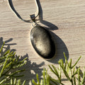Ravenstone Silver Obsidian Necklace "Jenna"
