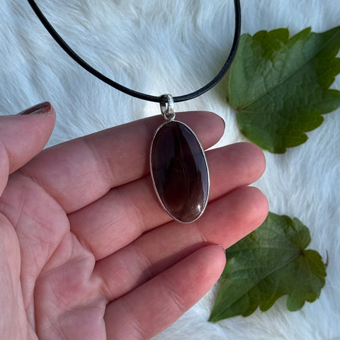 Ravenstone Smoky Quartz Necklace "Winnie"