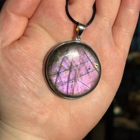 Ravenstone Sunset Labradorite Necklace "Josie"