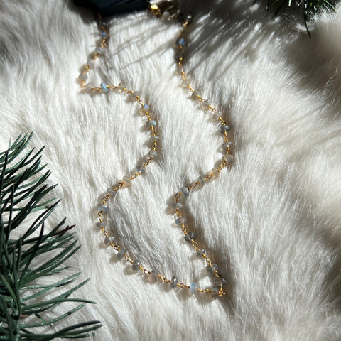 Ravenstone The Faceted Labradorite Necklace